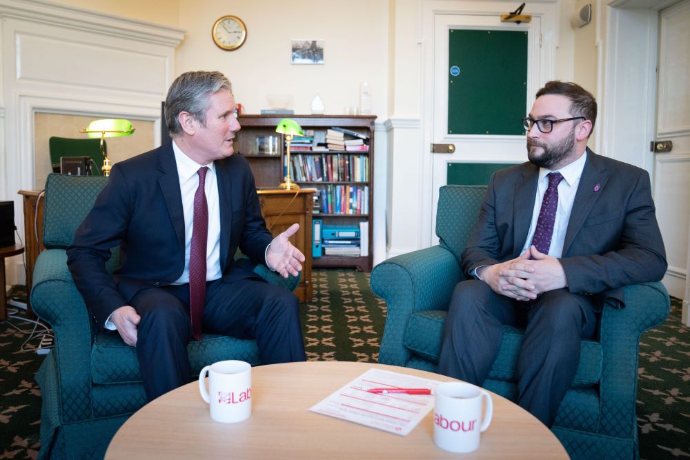 MP Christian Wakeford and Labour leader Keir Starmer